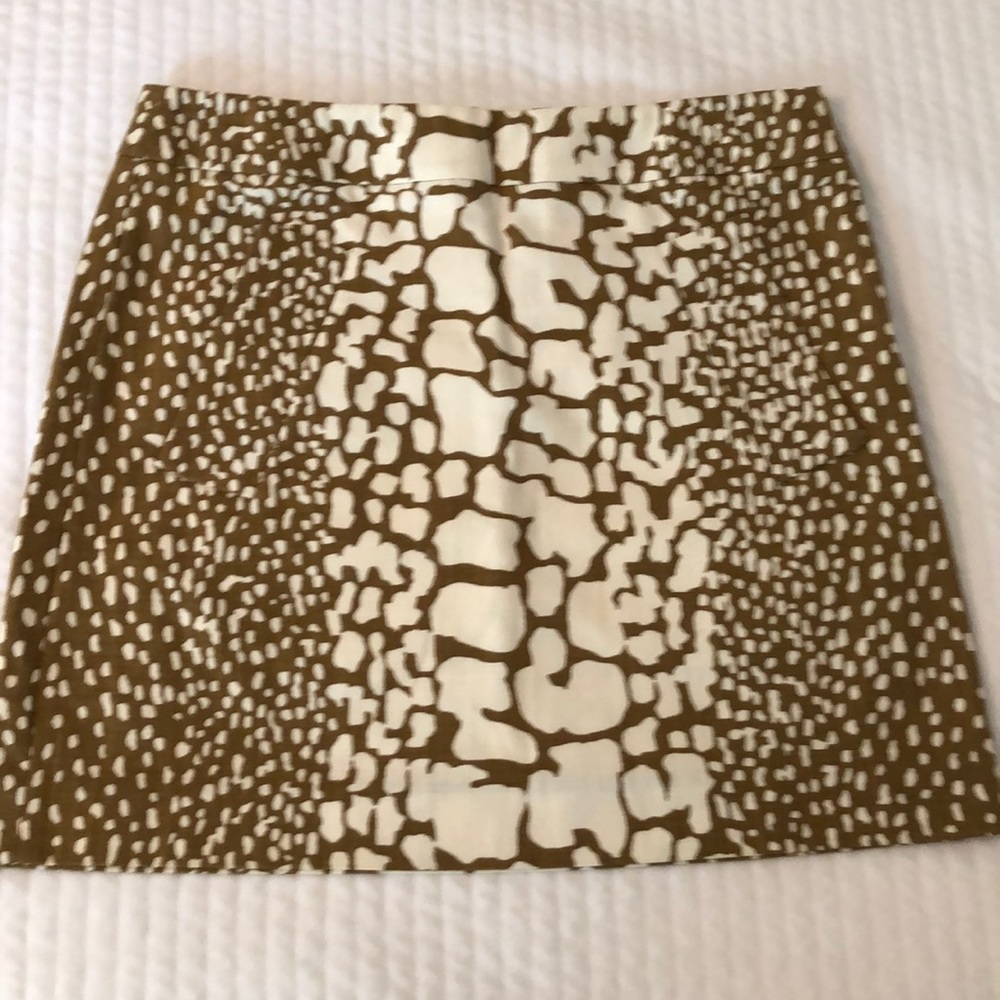 JCrew Skirt Animal Print size 0